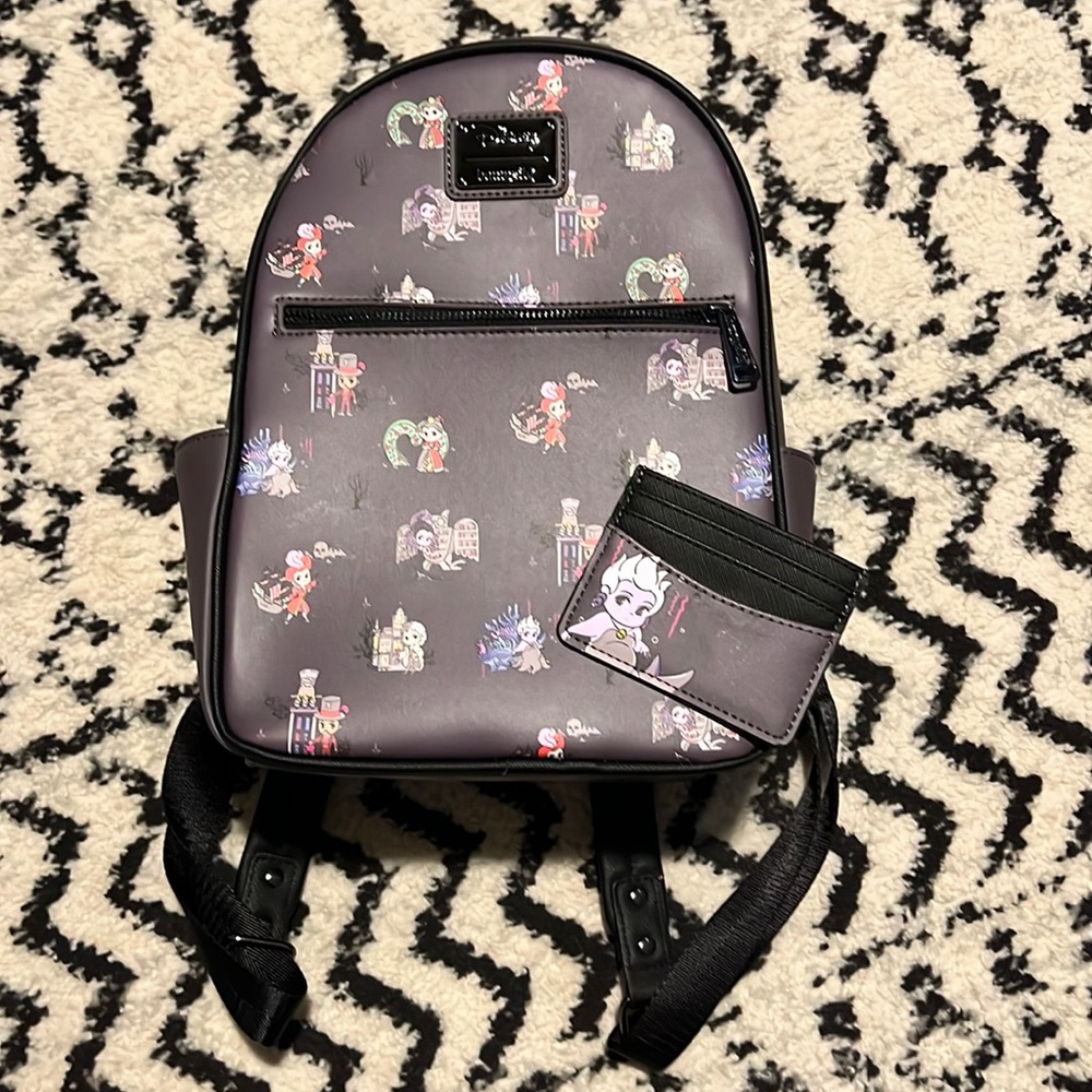 Loungefly Backpack and Card Wallet